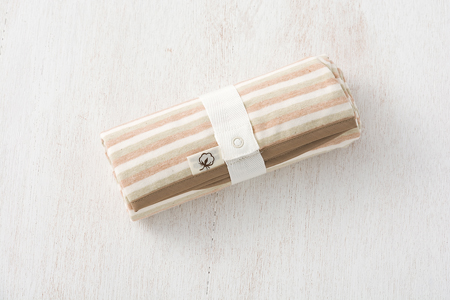 ORGANIC GARDEN おむつ替えシート（太ボーダー）