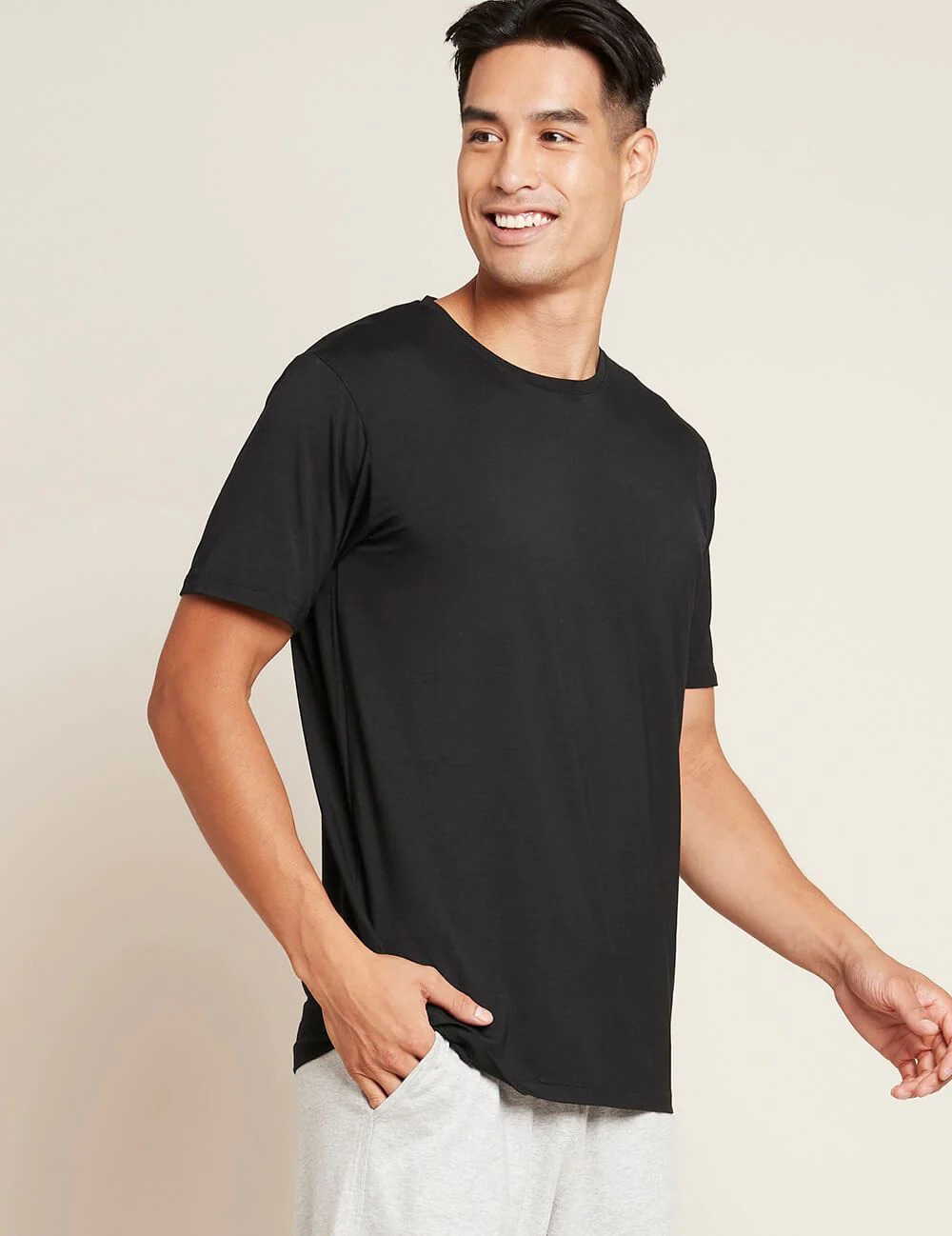 まとめ得 BOODY メンズ クルーネックＴシャツ Mサイズ ホワイト x [3個] /k メンズ クルーネックTシャツ - オーガニックバンブーエコウェア