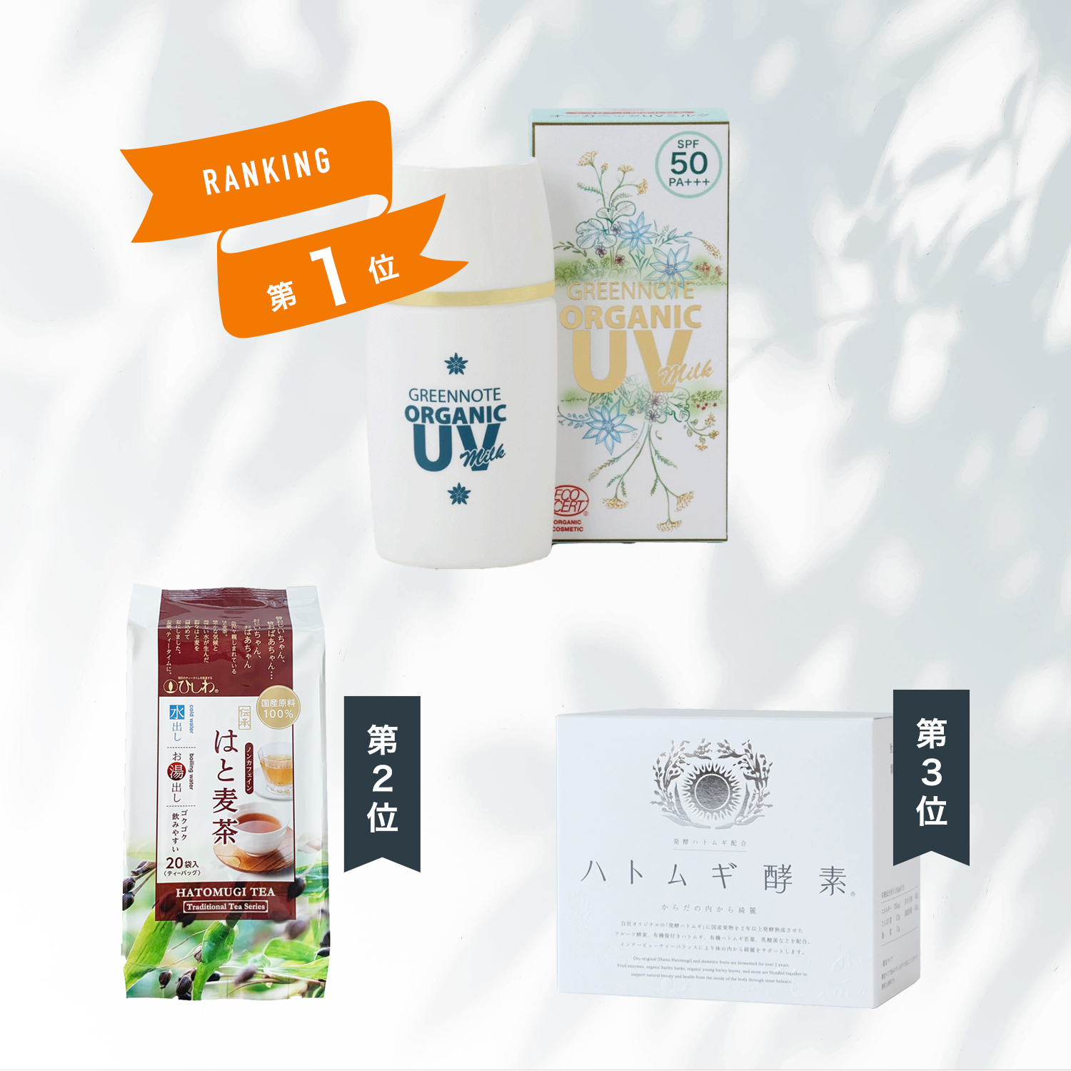 リアル売上ランキングBEST3