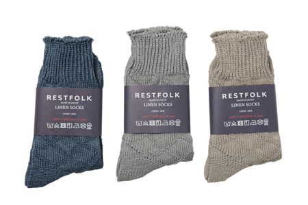 冷えとり靴下,夏,リネン靴下,リネンソックス,麻,靴下,ソックス,RESTFOLK,通販
