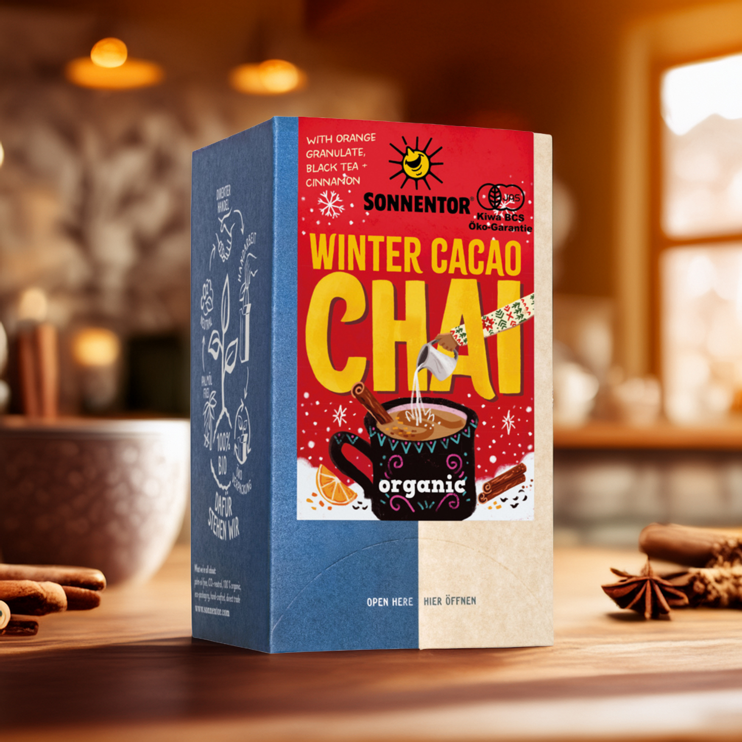 チャイ,チャイティ,カカオチャイ,クリスマスティー,ハーブティ,オーガニックハーブティ,クリスマスギフト,通販