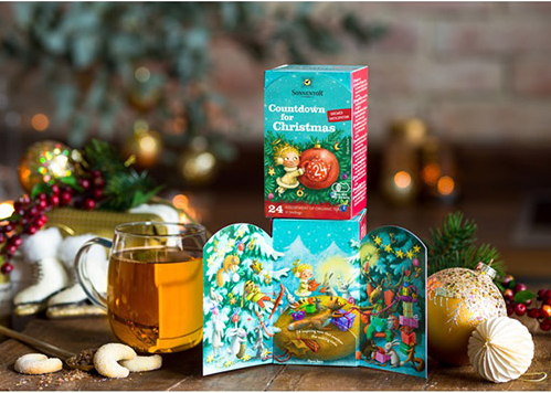 アドベントティ,クリスマスカウントダウンのお茶,アドベントカレンダー,オーガニックハーブティ,クリスマスギフト,通販