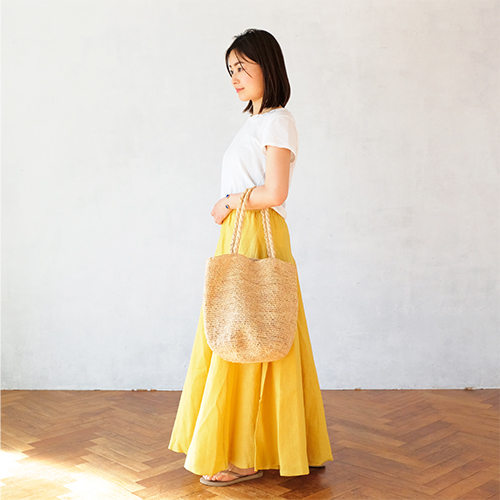 リネンスカート,麻,ロングスカート,お洒落,おしゃれ,セレクトショップ,夏のコーディネート,通販