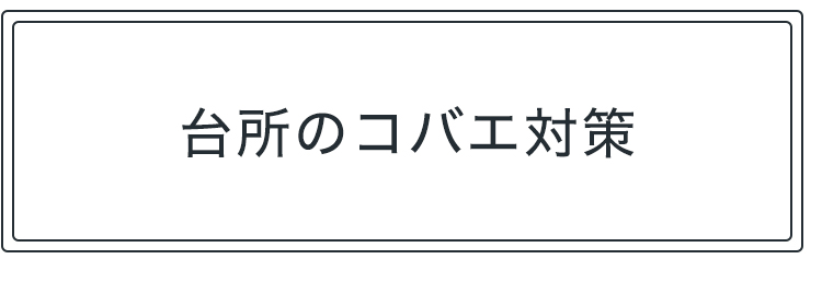 台所のコバエ対策