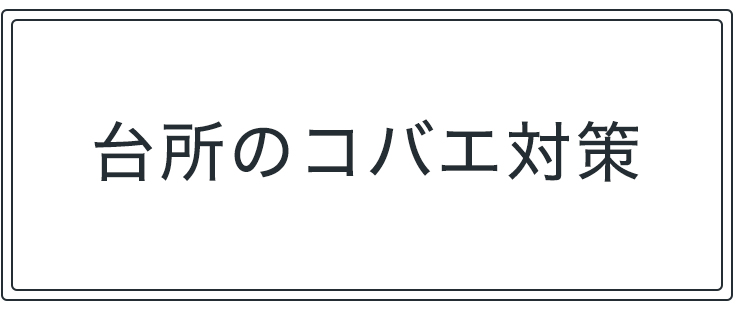 キッチンの臭いとコバエ対策