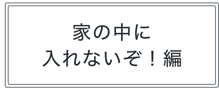 家の中に入れないぞ！編