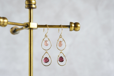 天然石ジュエリー,ピアス,ゴールドピアス,K18,18金,通販