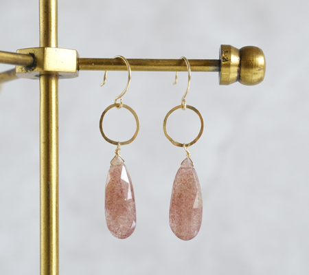 天然石ジュエリー,ピアス,ゴールドピアス,K18,18金,通販