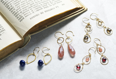 天然石ジュエリー,ピアス,ゴールドピアス,K18,26金,通販