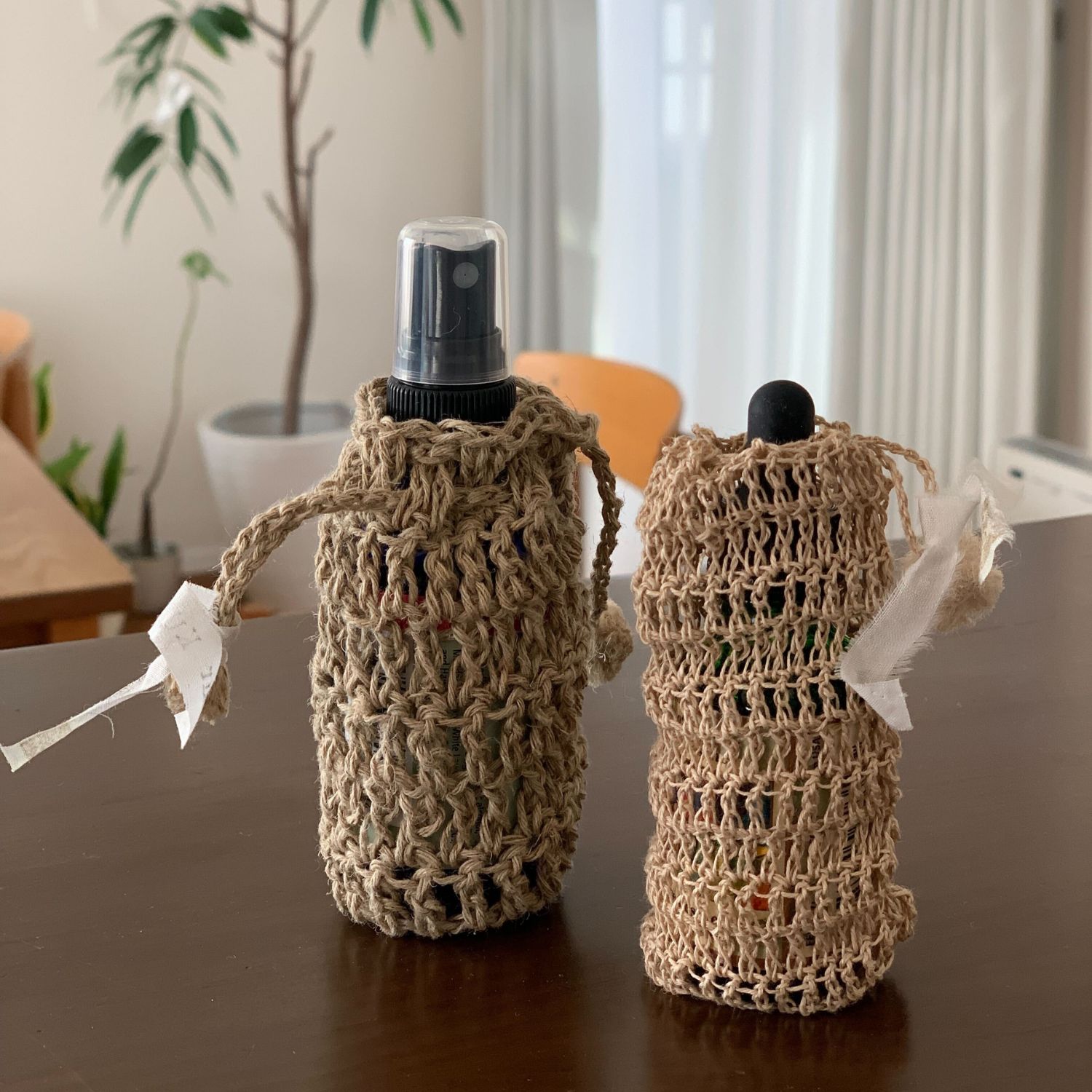 フラワーエッセンス入れ,フラワーエッセンスカバー,ボトルカバー,麻袋,麻,ヘンプ,リネン,巾着,通販