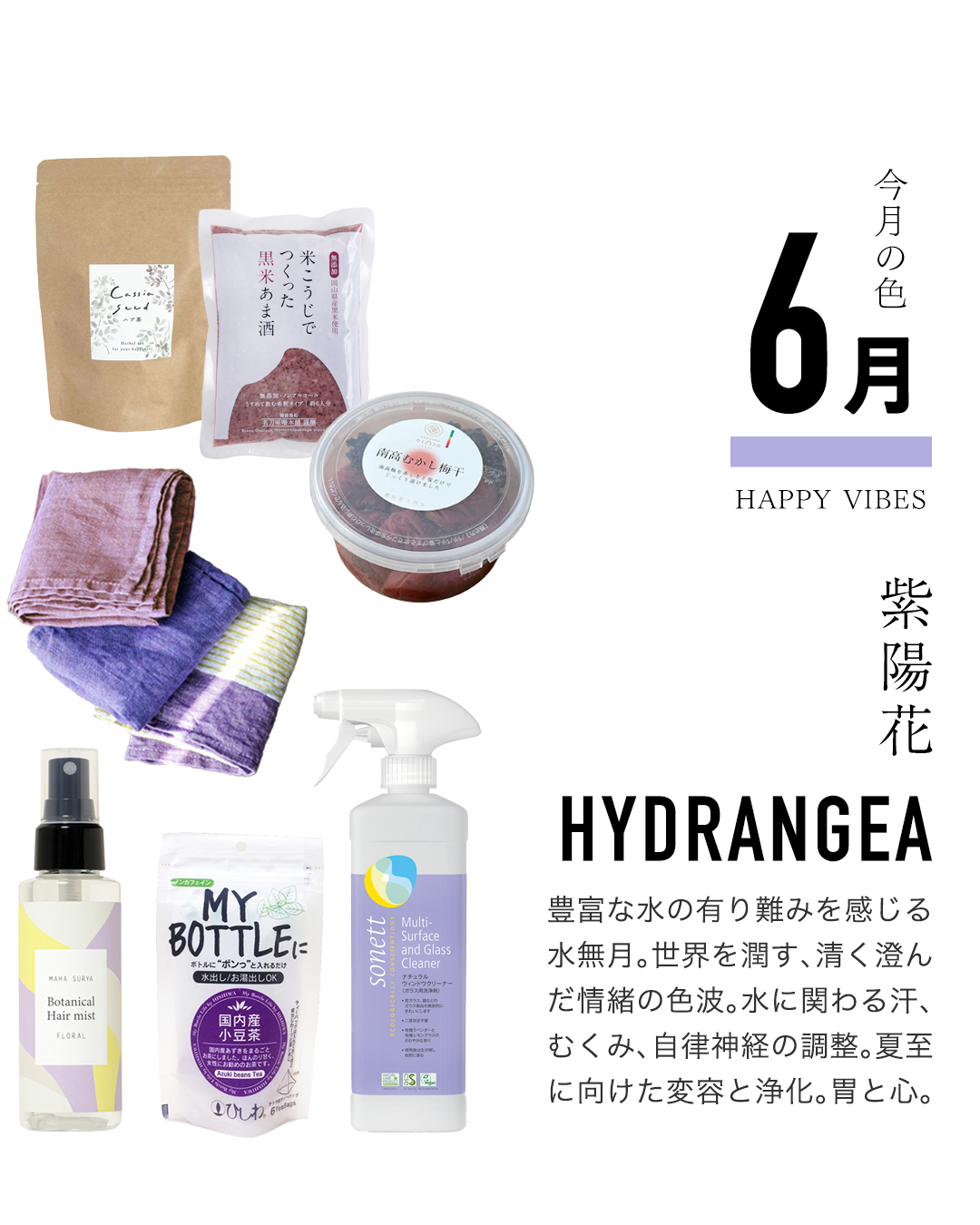６月の色：紫陽花