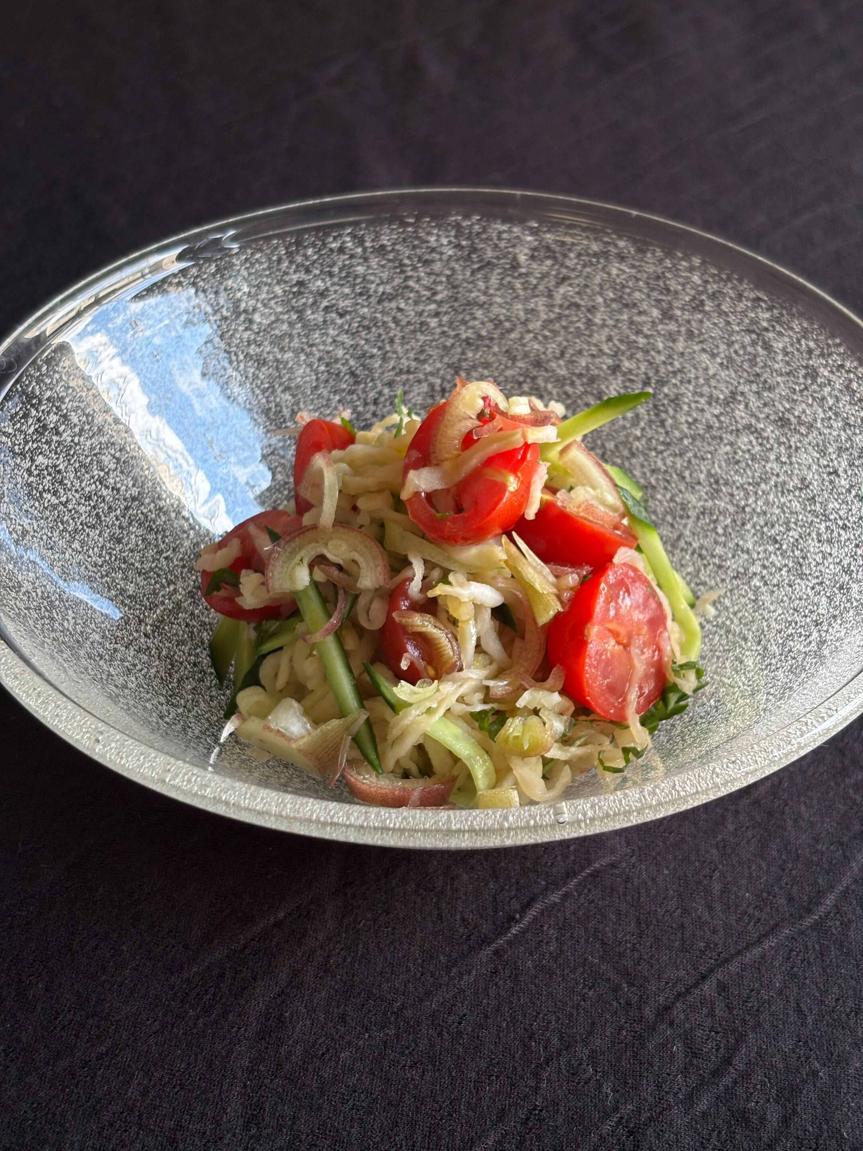 切り干し大根の冷製パスタ仕立て