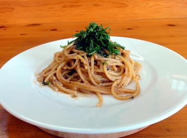 梅醤レシピ　梅醤ソースのパスタ