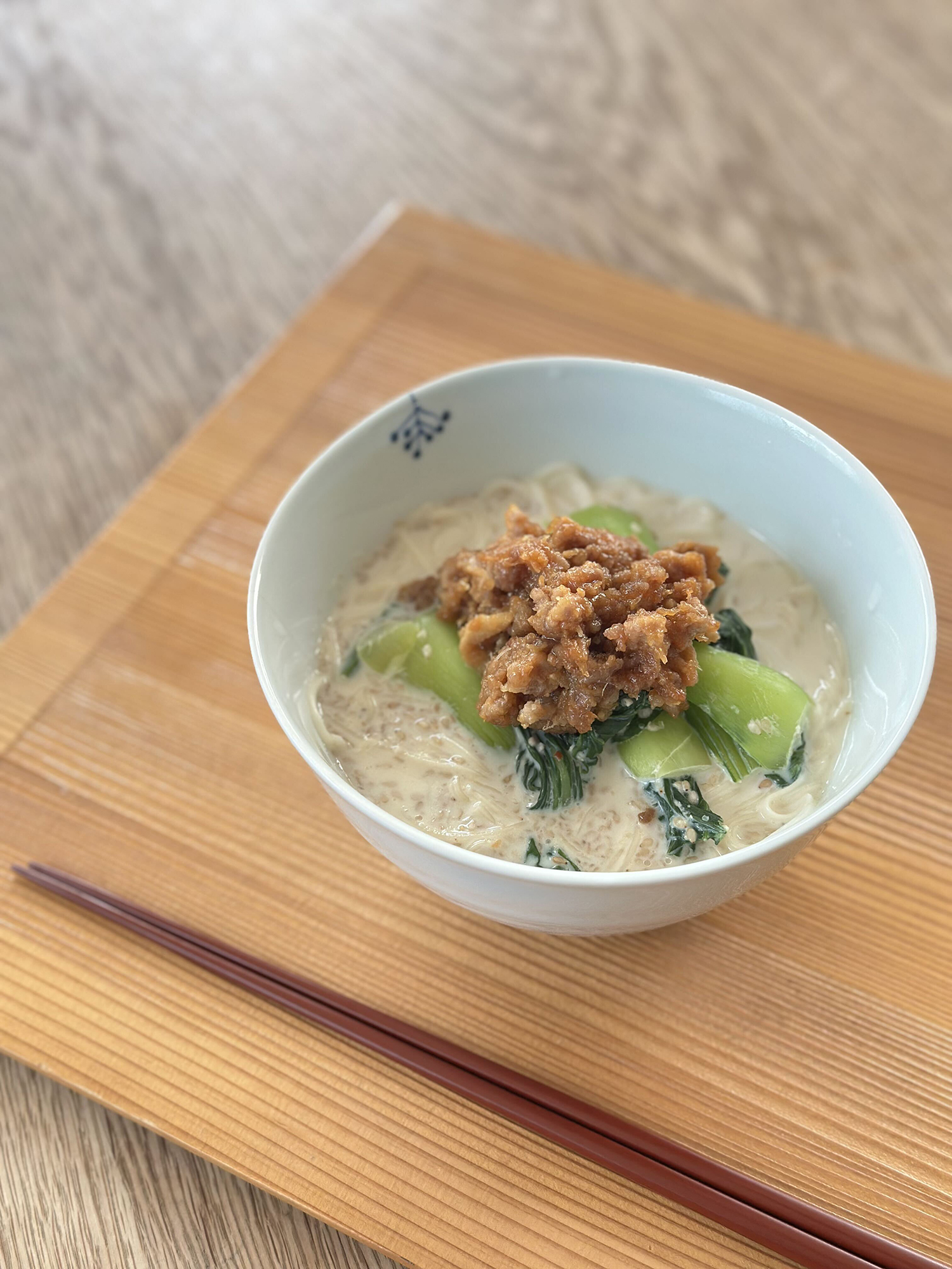 食べ盛り男子も喜ぶ豆乳坦々そうめん