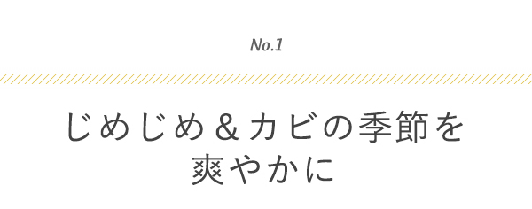 じめじめ＆カビの季節を爽やかに